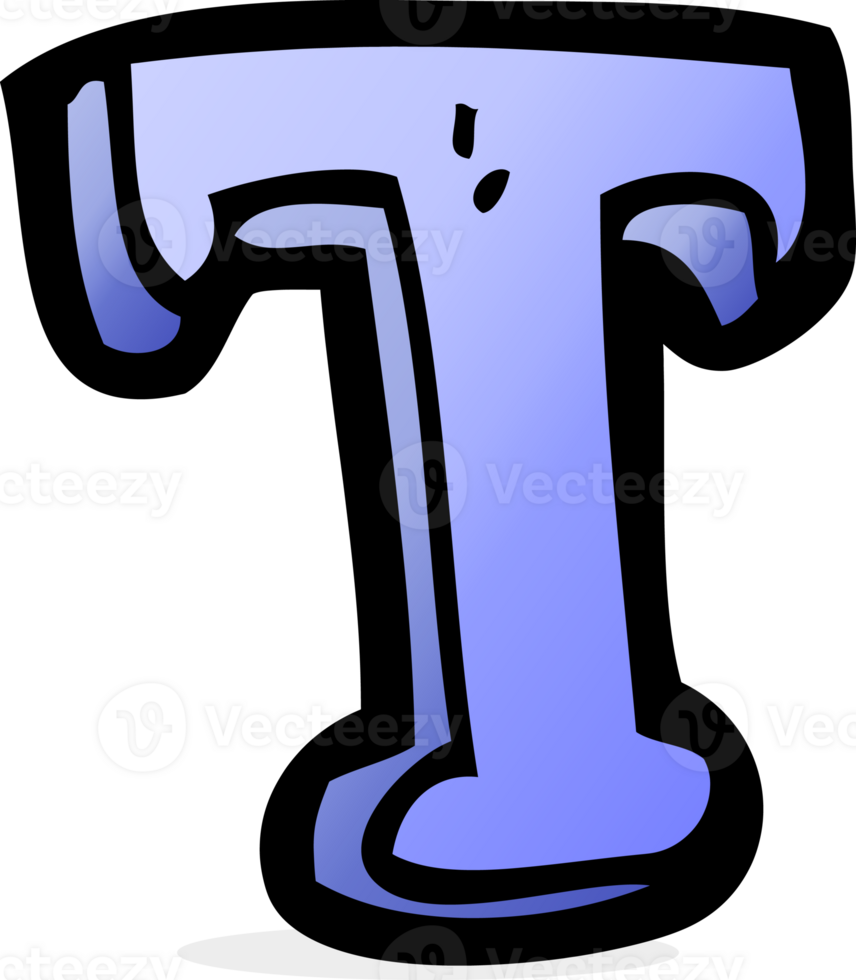 cartoon letter T png