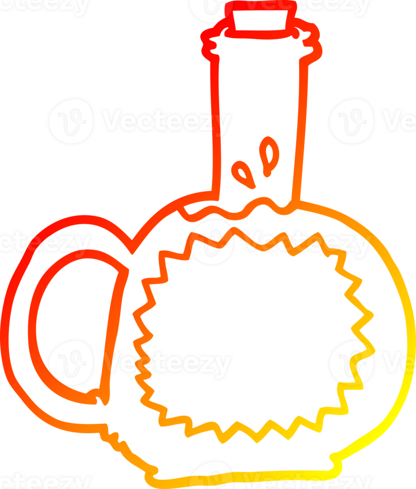 warme Gradientenlinie Zeichnung Cartoon-Sirup png