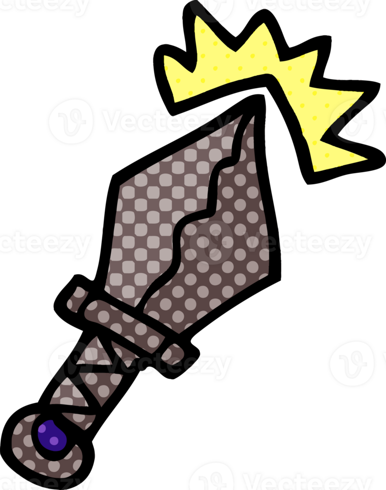 cartoon doodle sharp dagger png