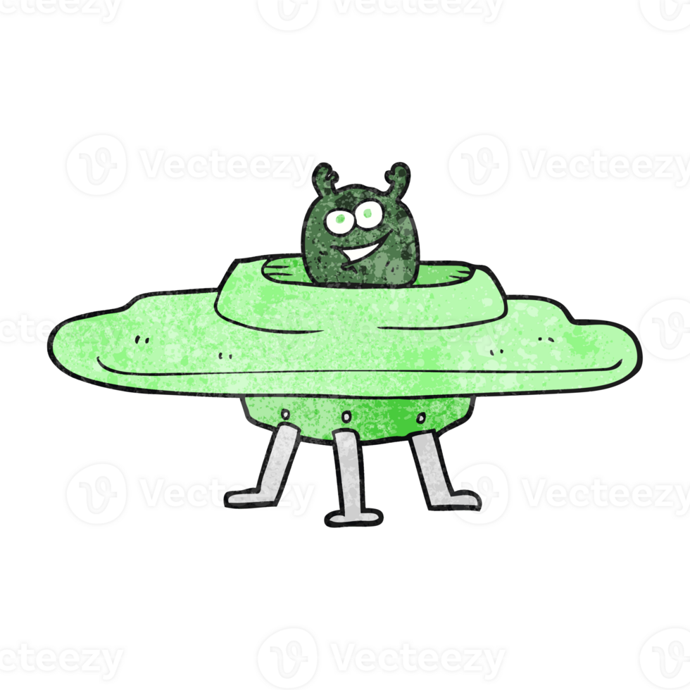 textured cartoon spaceship png