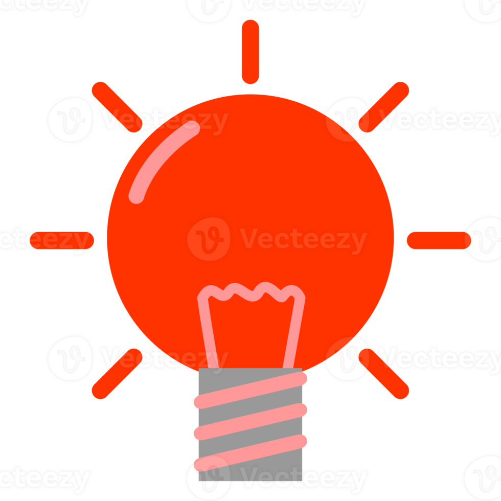 red light bulb png