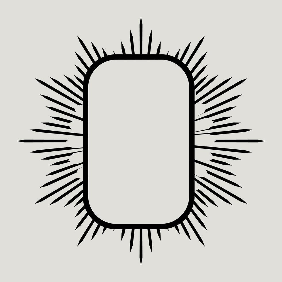 Frame art line abstract logo graphic illustration vector