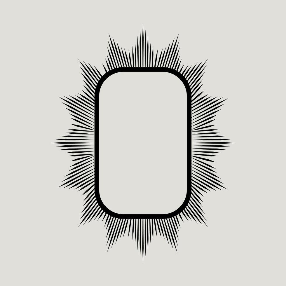 Frame art line abstract logo graphic illustration vector