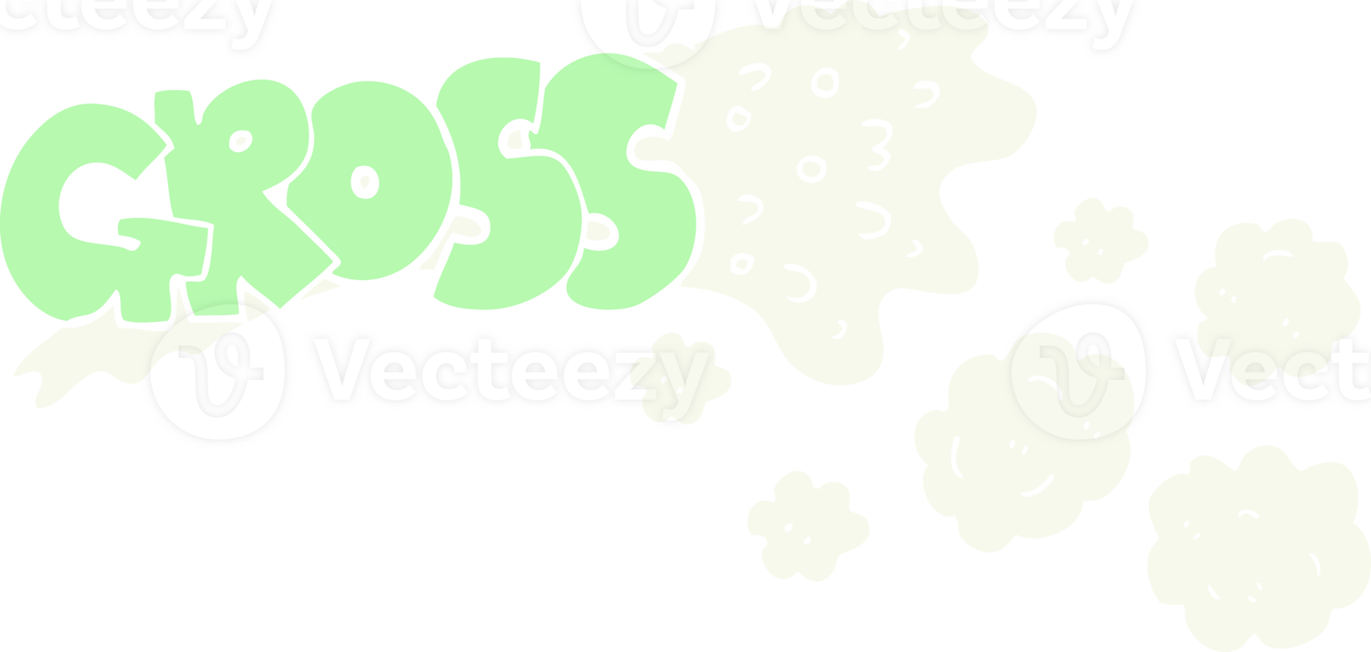 gross flat color illustration of a cartoon png