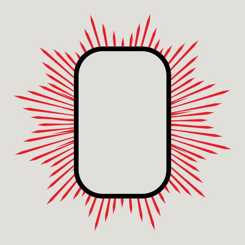 Frame art line abstract logo graphic illustration vector