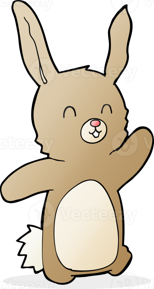 cartoon happy rabbit png