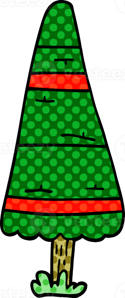 cartoon doodle christmas tree png