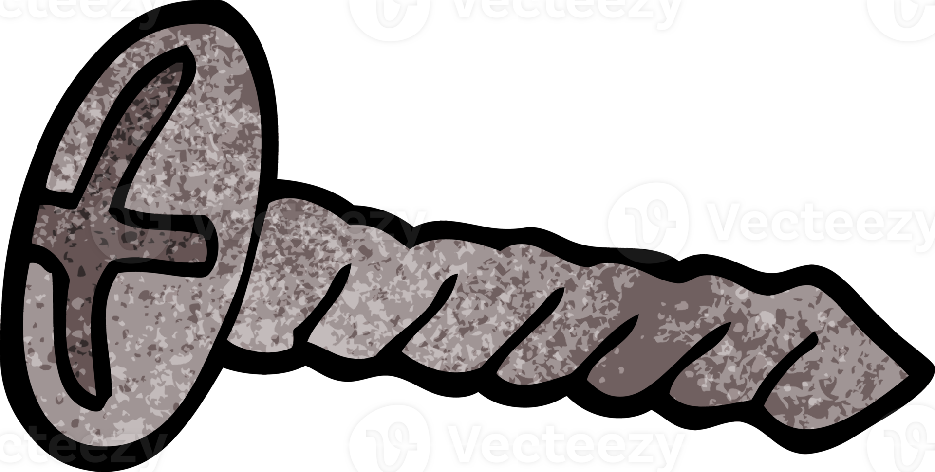 cartoon doodle metal screw png