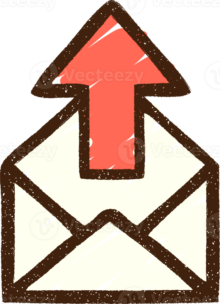 Sent Mail Chalk Drawing png