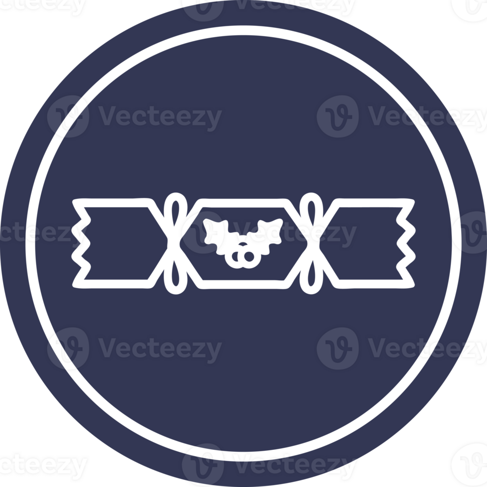 christmas cracker circular icon png