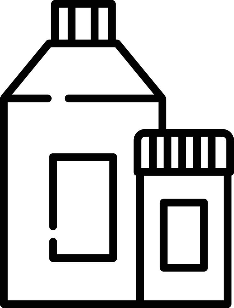 Detergent outline illustration vector