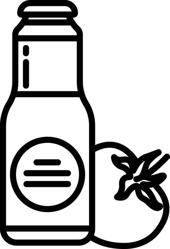 Sauce outline illustration vector