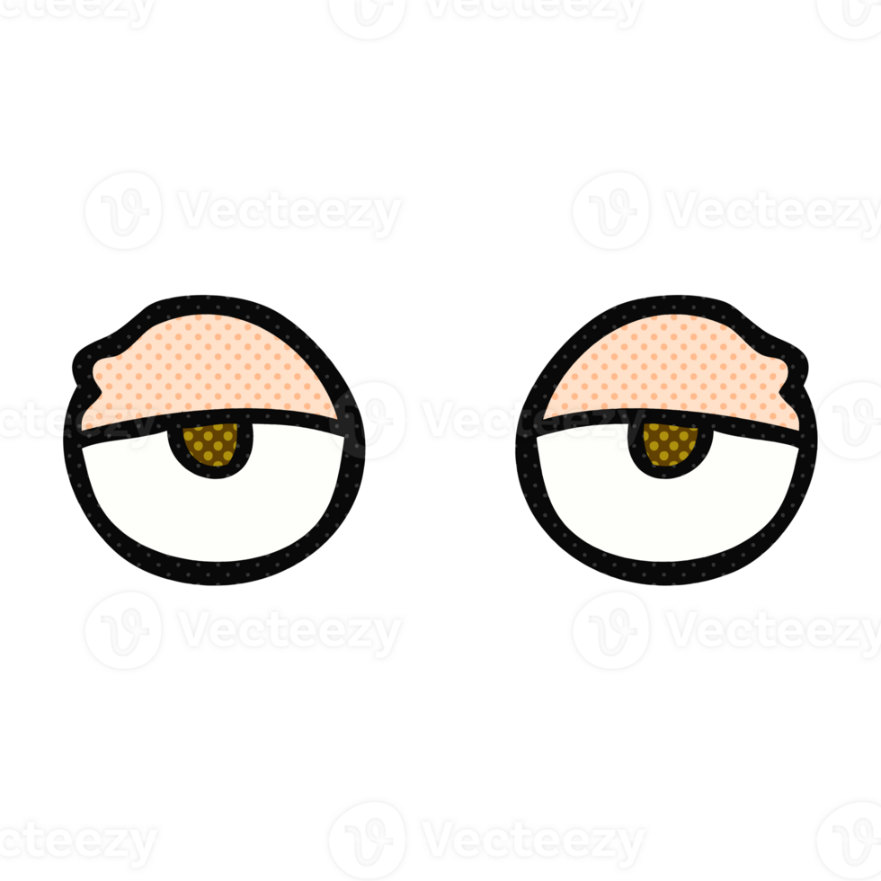 cartoon tired eyes png