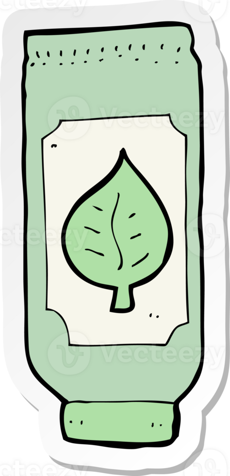 sticker of a cartoon herbal remedy png