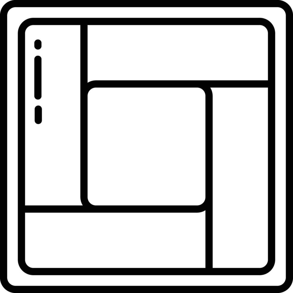 Tatami outline illustration vector