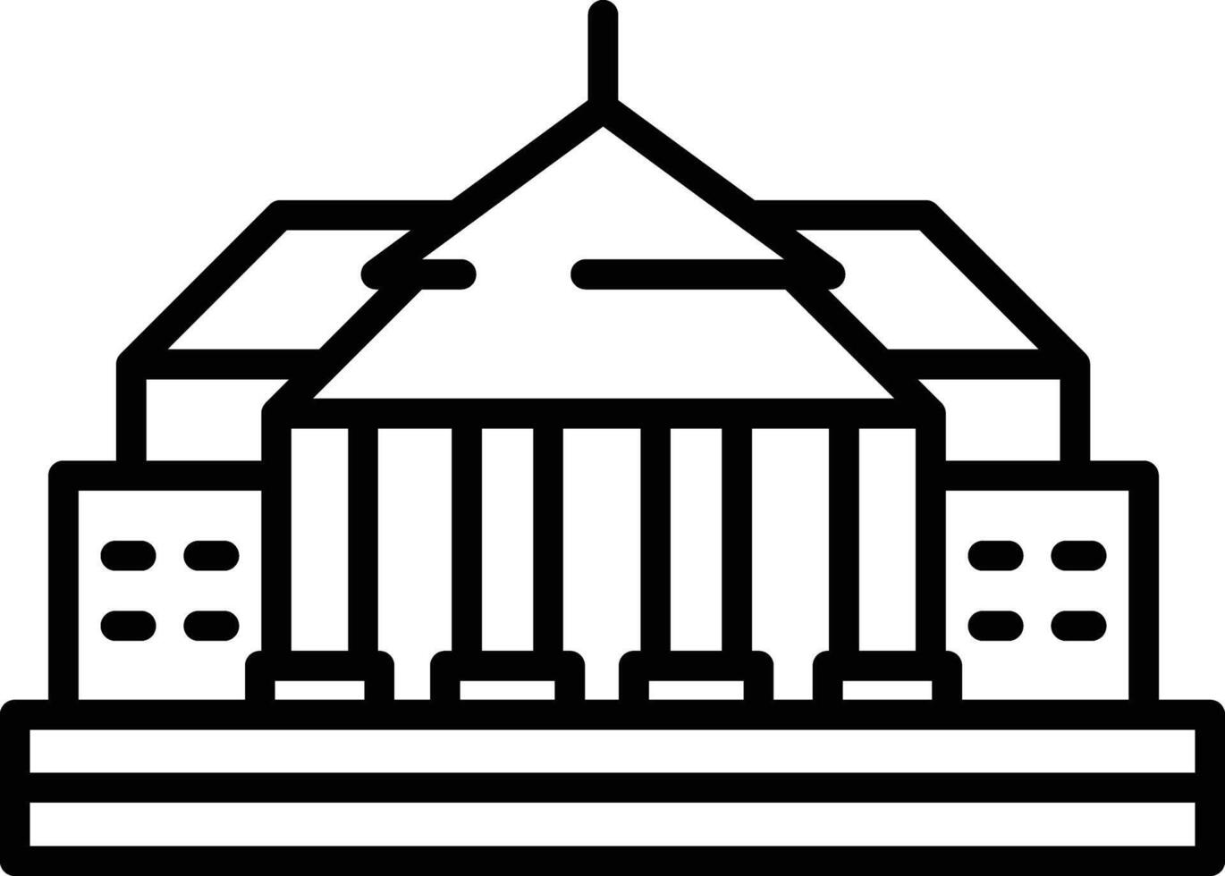 Short pillar outline illustration vector