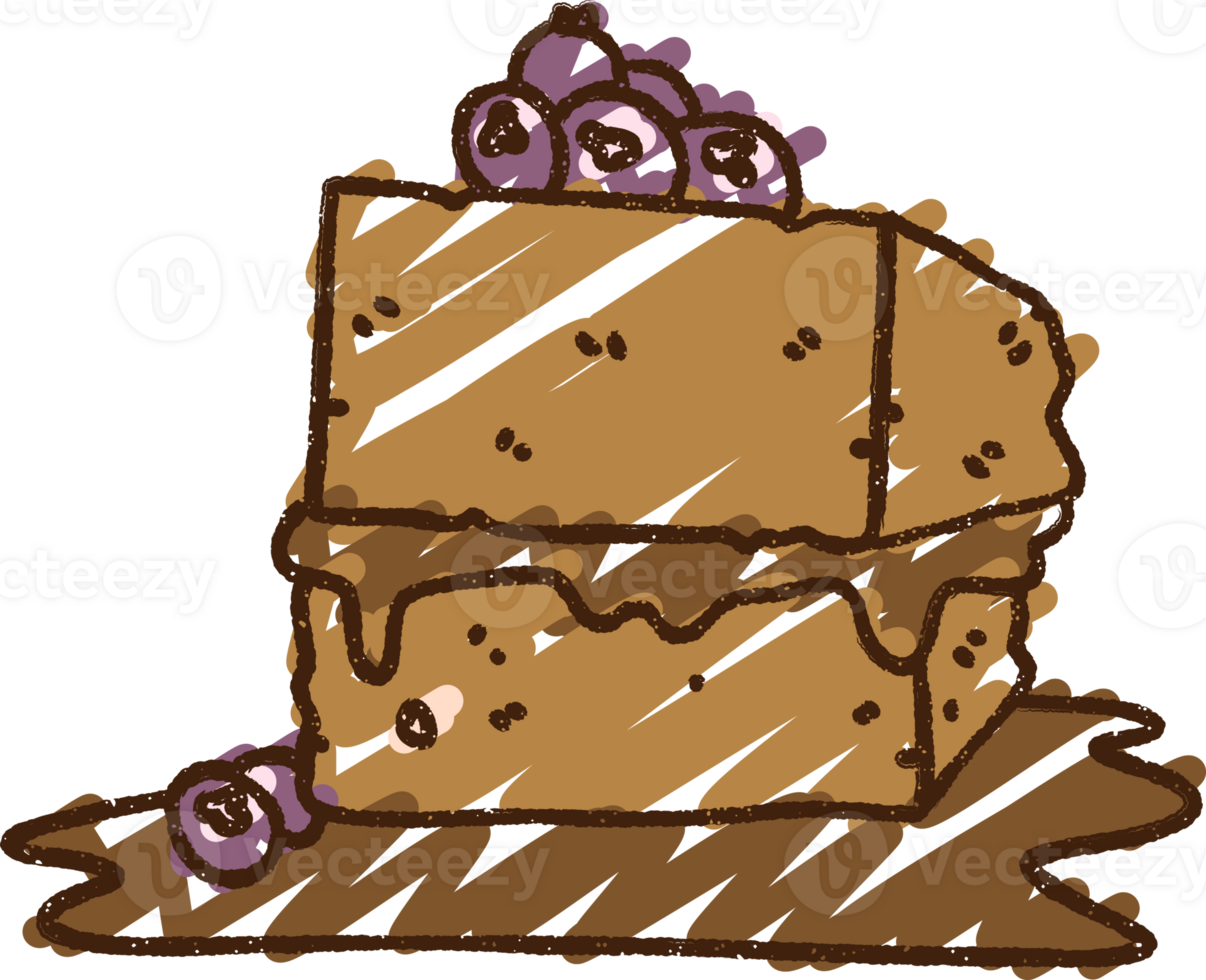 Chocolate Cake Chalk Drawing png