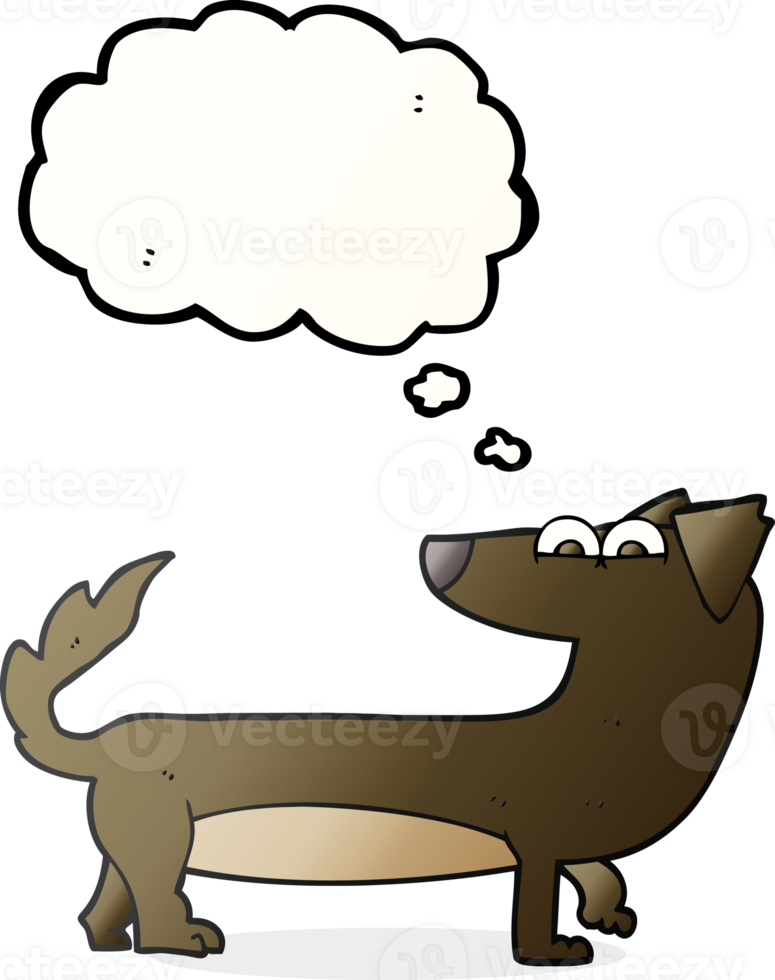 thought bubble cartoon dog png
