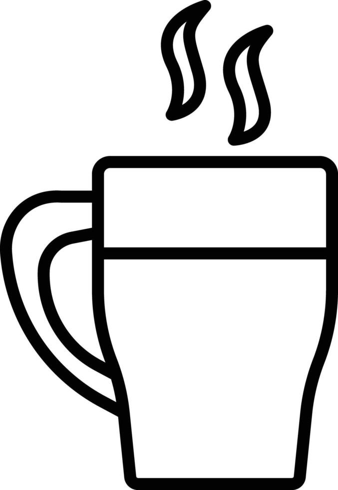 Coffee Cup outline illustration vector