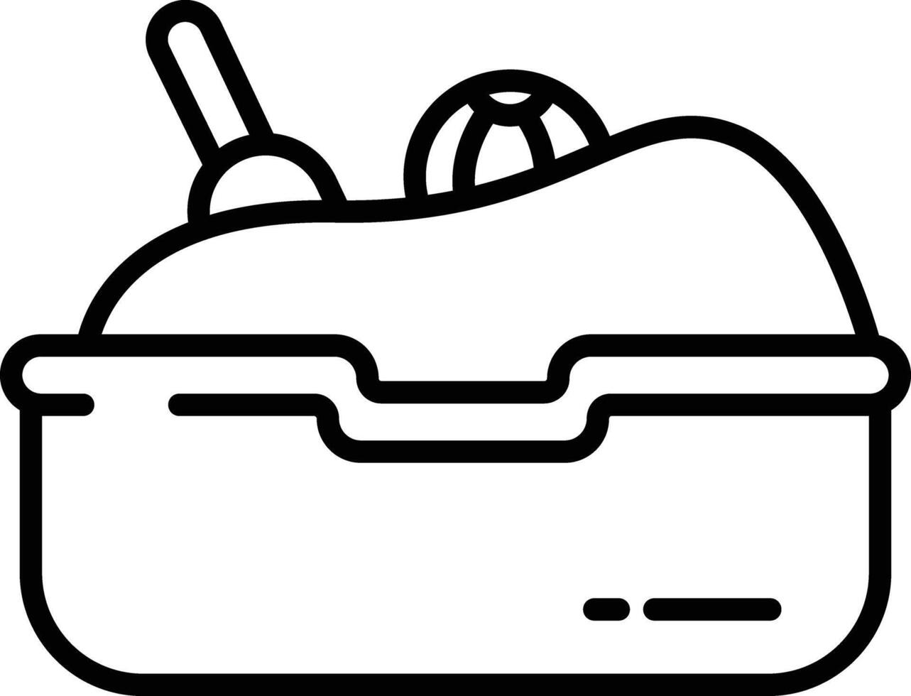 Sandbox outline illustration vector