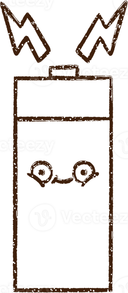 Battery Charcoal Drawing png