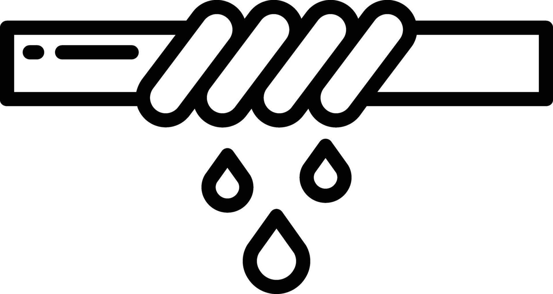 Twisted outline illustration vector