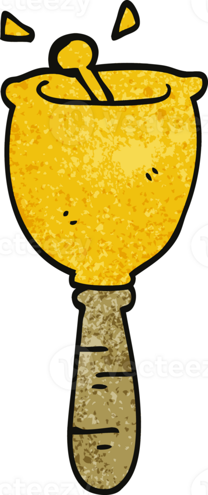 cartoon doodle ringing bell png