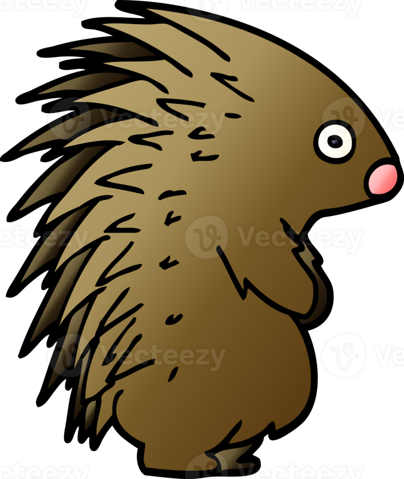 cartoon doodle spiky hedgehog png
