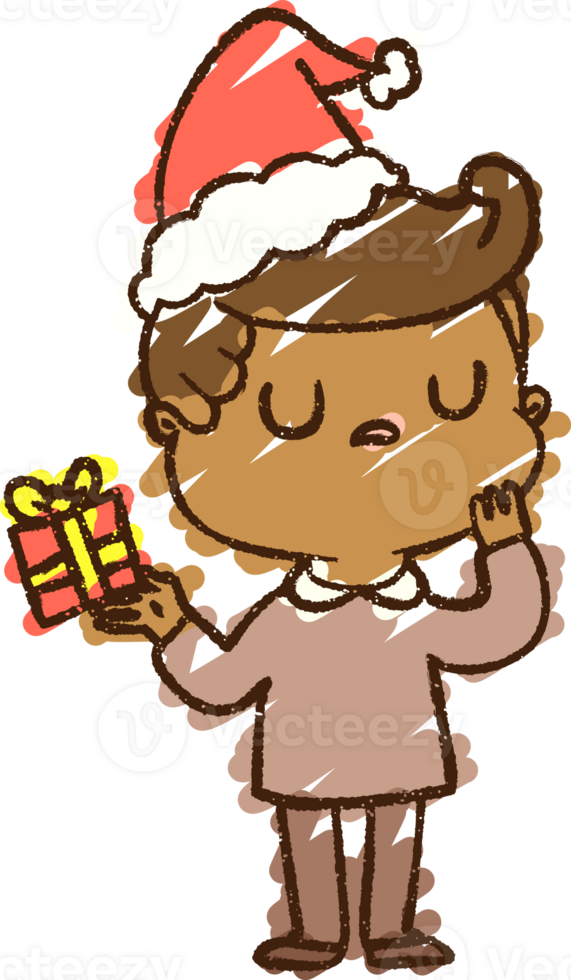 Christmas Man Chalk Drawing png
