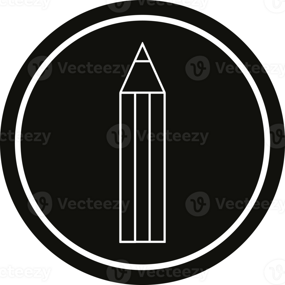 Pencil circular symbol png