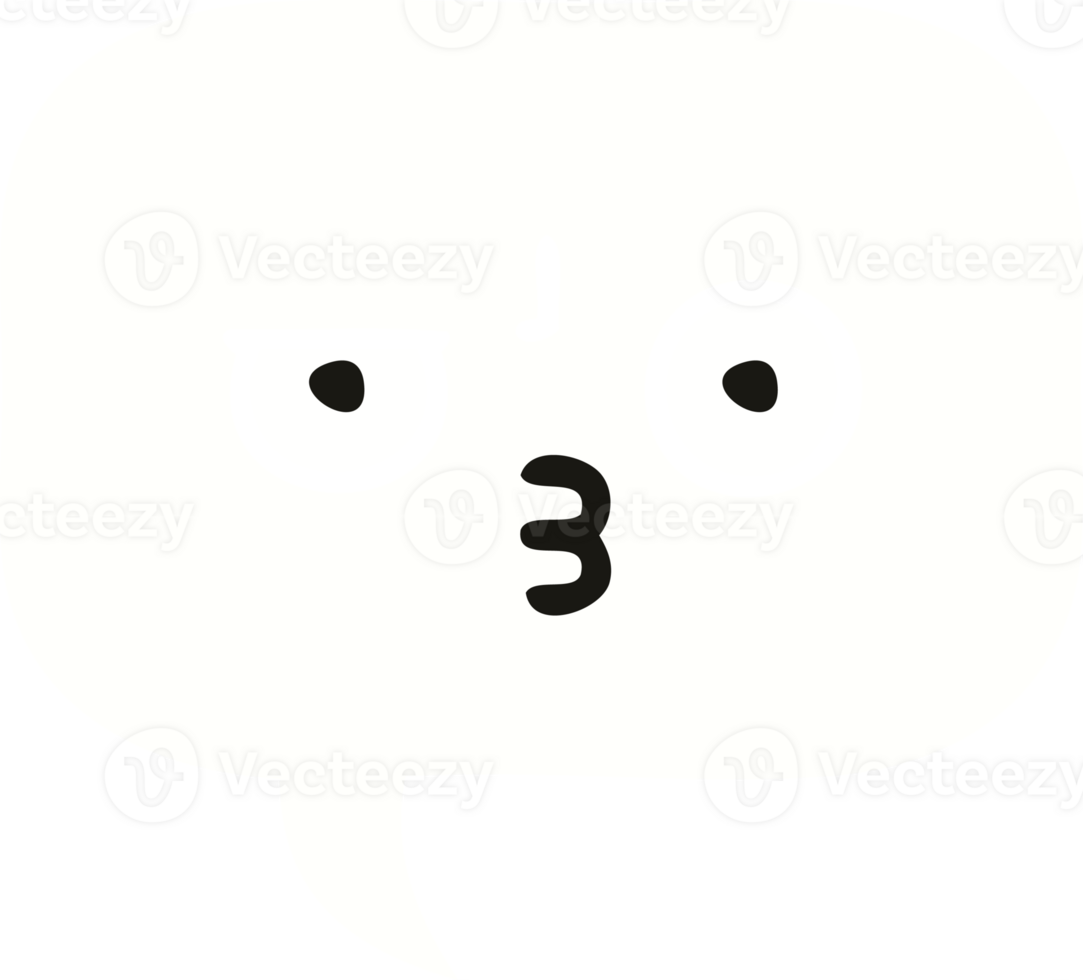 flat color retro cartoon speech bubble png