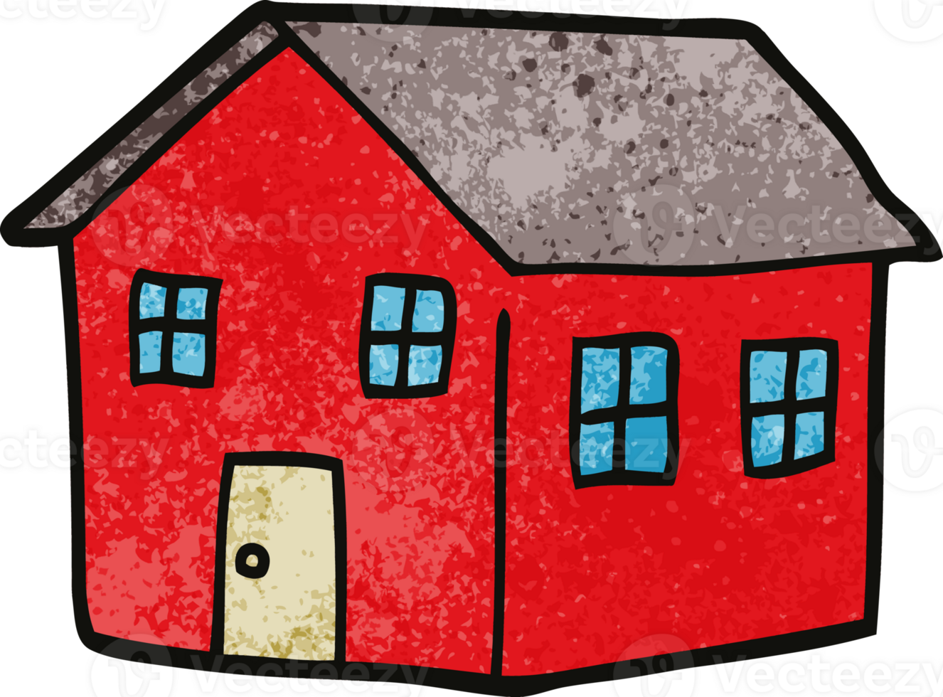 cartoon doodle traditional house png