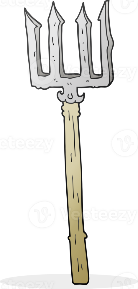 cartoon devil fork png