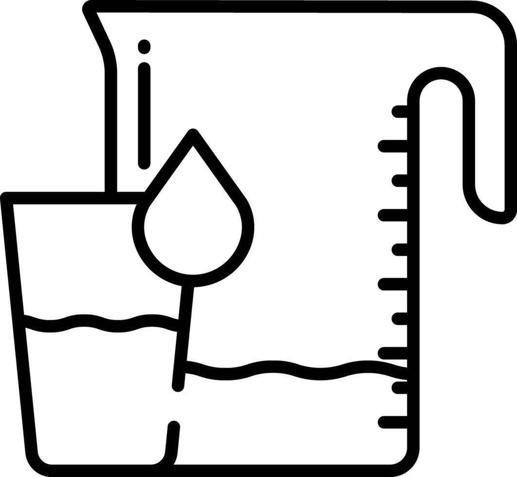 Jug outline illustration vector