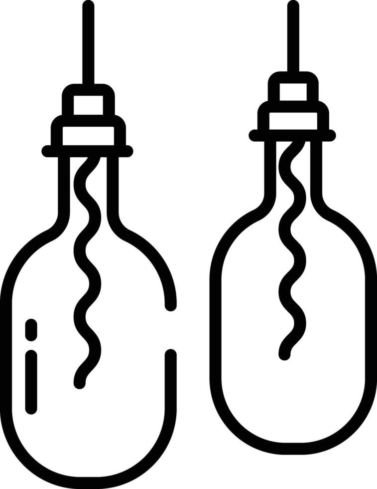 Decor Lights outline illustration vector