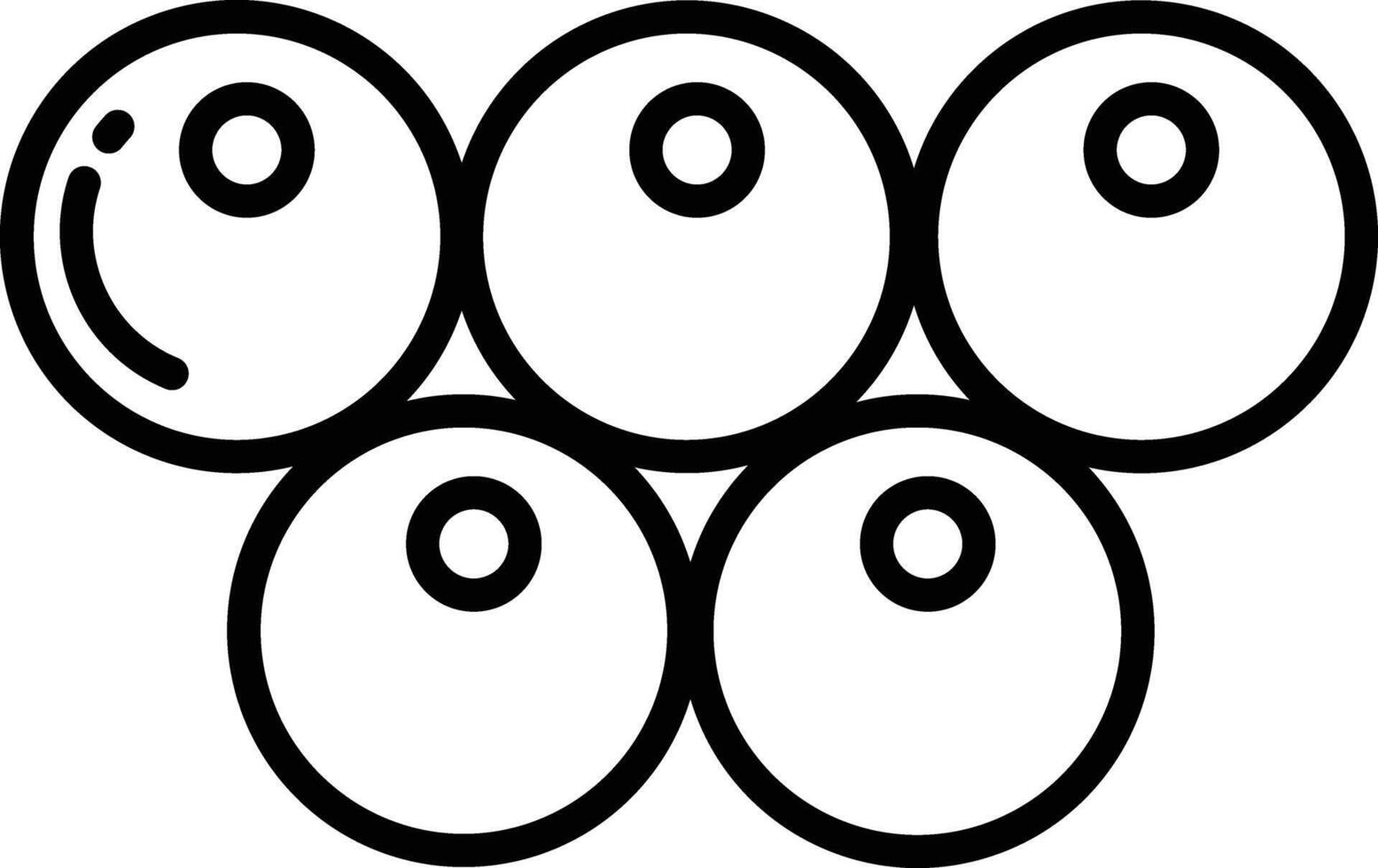 Caviar outline illustration vector