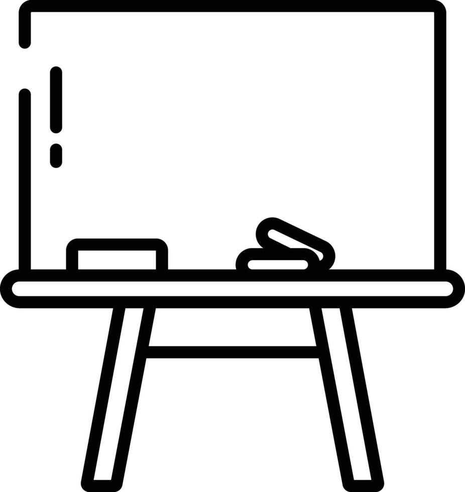 Whiteboard outline illustration vector