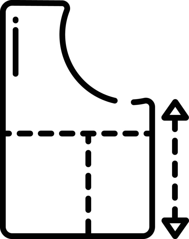 Measure outline illustration vector