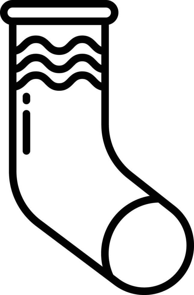 Socks outline illustration vector
