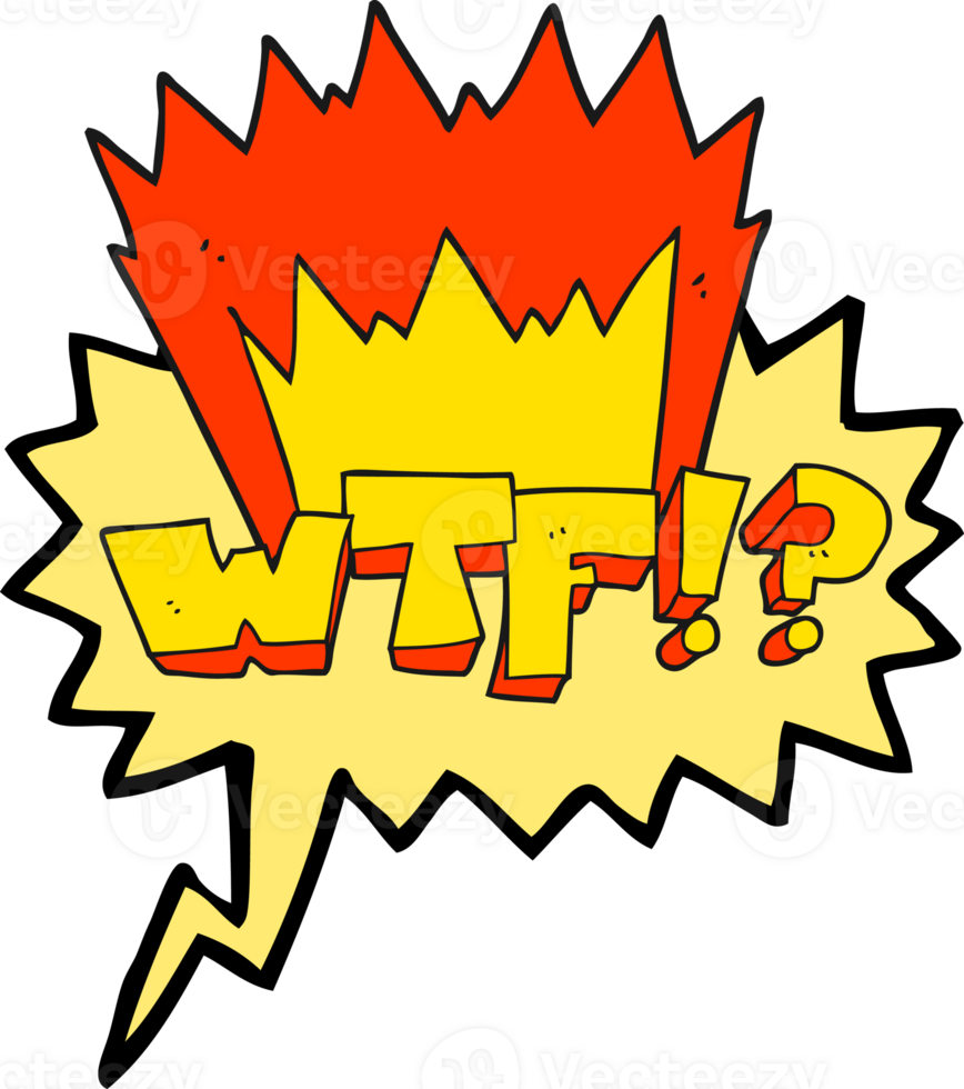 speech bubble cartoon WTF symbol png