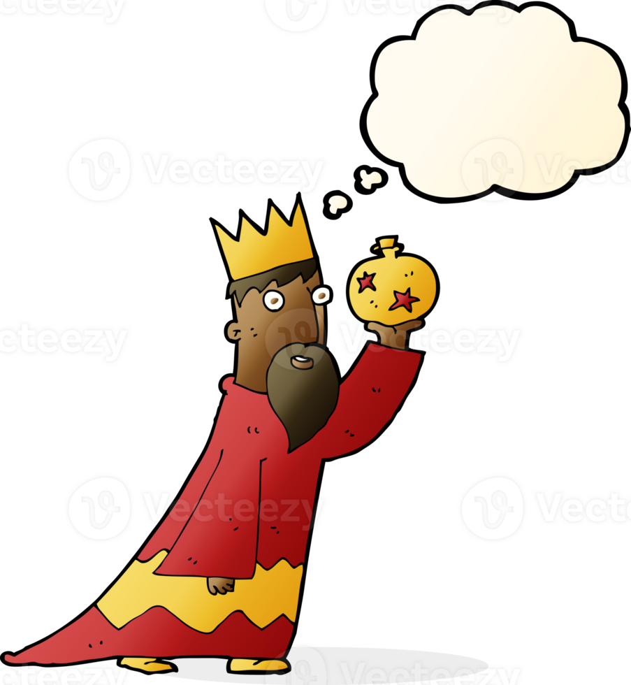 one of the three wise men with thought bubble png