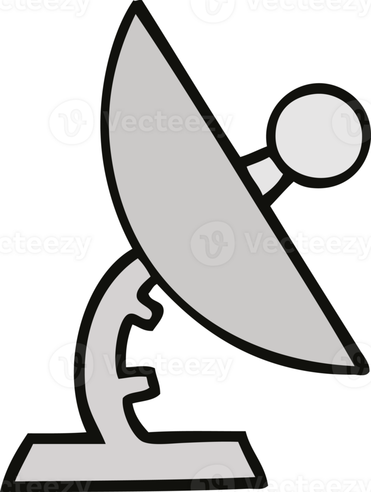 cute cartoon satelite dish png