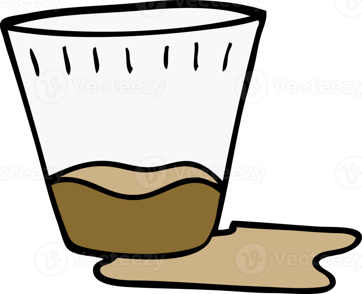 cartoon doodle espresso shot png