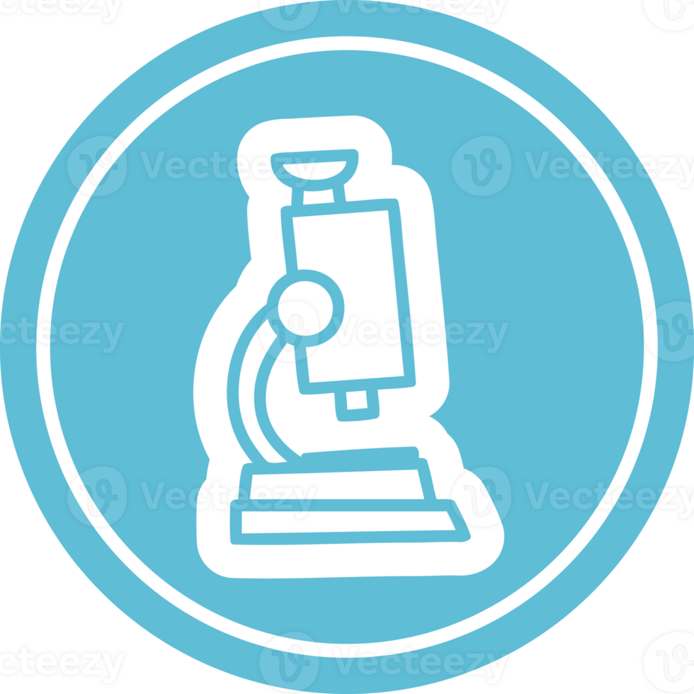 microscope and slide circular icon png