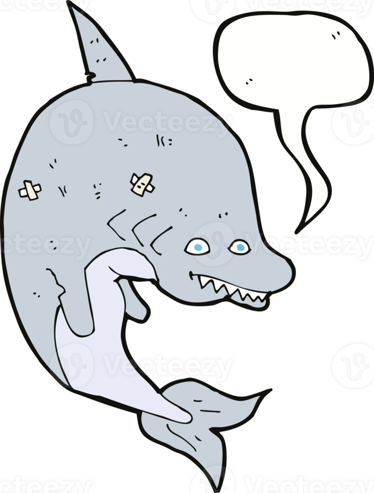 cartoon shark with speech bubble png