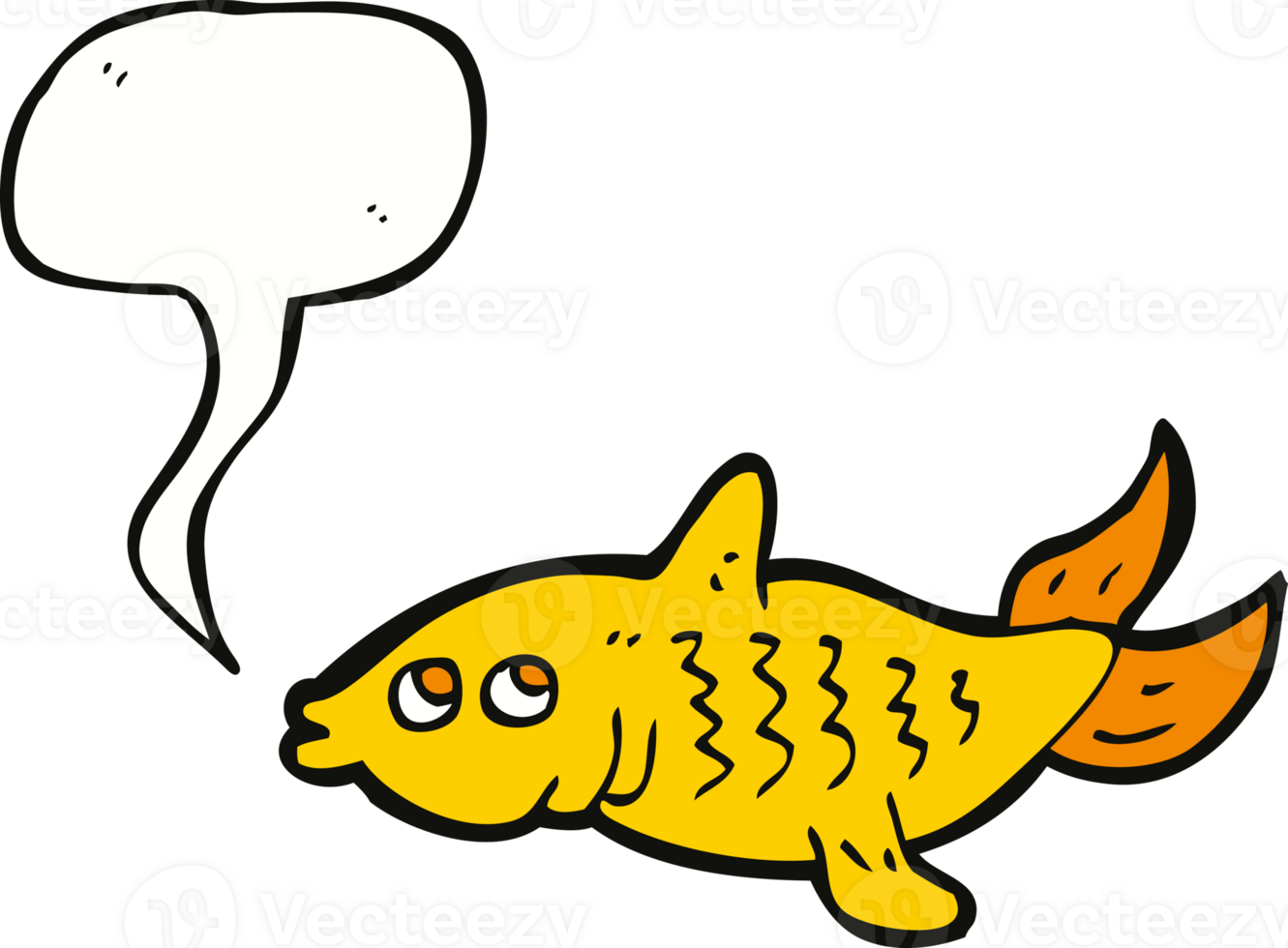 cartoon fish with speech bubble png