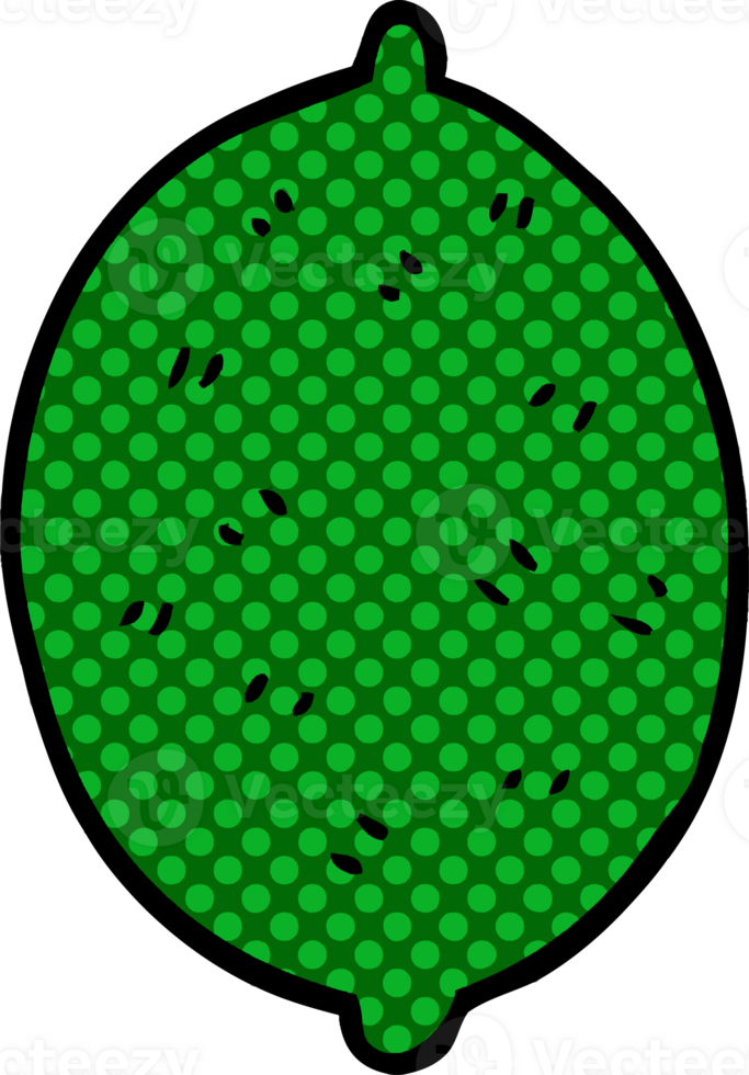 cartoon doodle lime fruit png