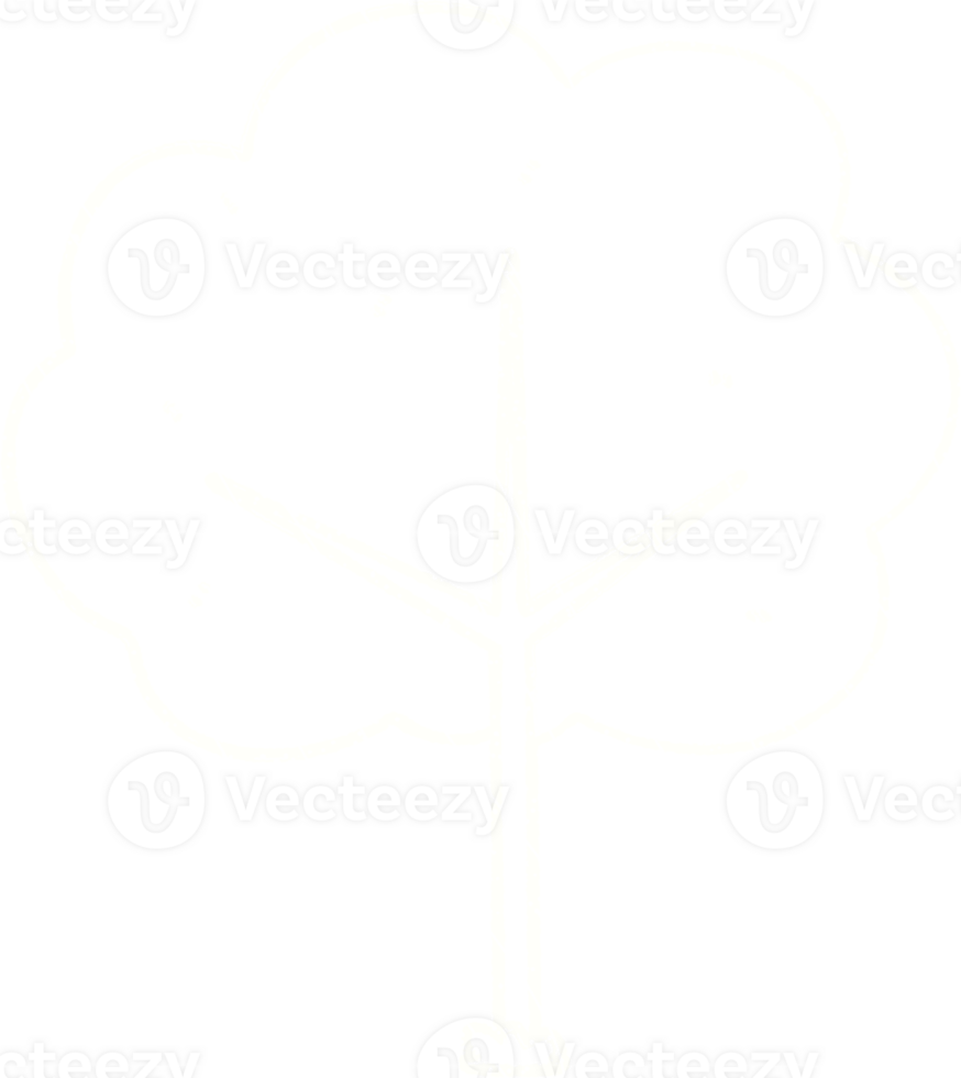 dibujo de tiza de árbol png