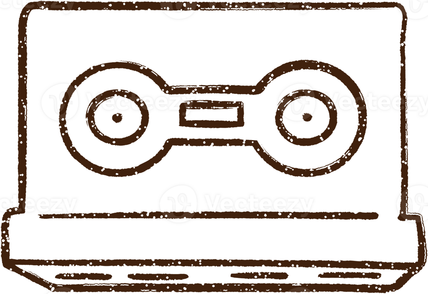Music Cassette Charcoal Drawing png