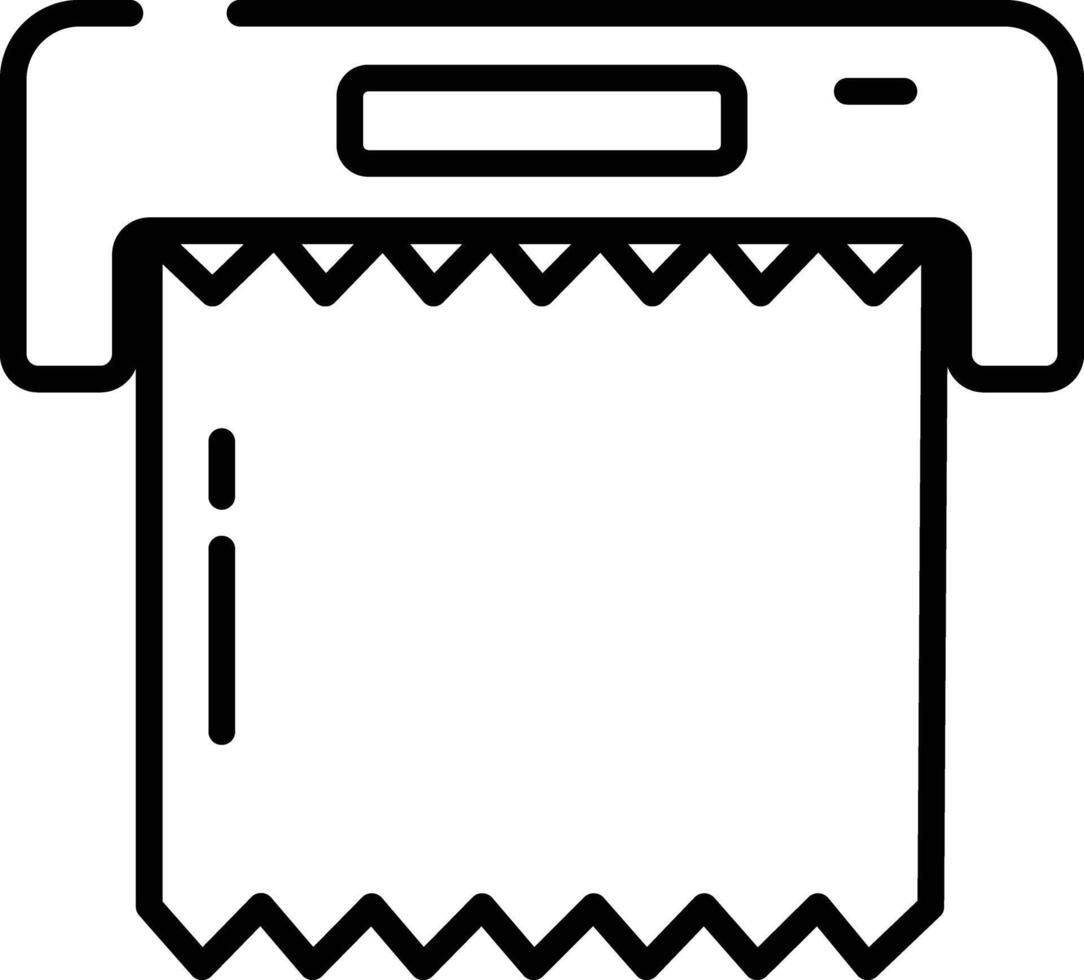Foil outline illustration vector